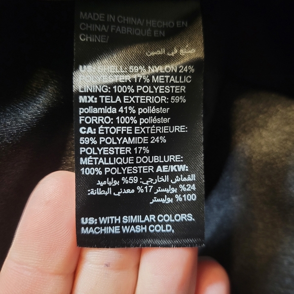 WHBM Black and Gold Floral Jacquard Full Pleated Midi Skirt - Picture 10 of 15